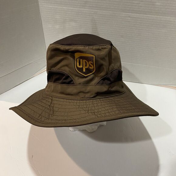 UPS United Parcel Service Hat Brown Boonie Bucket Hat  S/M EUC - Picture 1 of 8